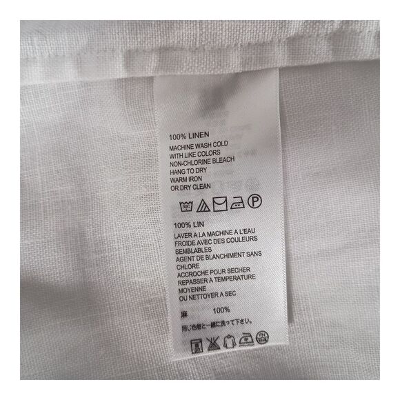 Tommy Bahama Two Palms The Back Dress Linen Shift Knee-Length White Womens Large - Picture 5 of 5